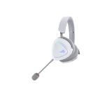 Asus ROG Delta II Wireless Gaming Headset ( BT, ROG SpeedNova 2.4GHz, 3.5mm, 50mm Titanium-Plated Drivers, 10mm Super-Wideband Mic, 110HR, DualFlow Audio, For PC, Switch, PS5, Xbox)- Moonlight White