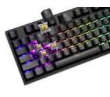 Genesis Mechanical Gaming Keyboard Thor 404 Black RGB Backlight Gateron Yellow Pro, US Layout