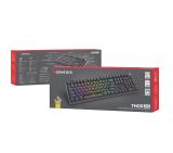 Genesis Mechanical Gaming Keyboard Thor 404 Black RGB Backlight Gateron Yellow Pro, US Layout