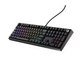 Genesis Mechanical Gaming Keyboard Thor 404 Black RGB Backlight Gateron Yellow Pro, US Layout