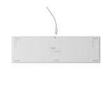 Genesis Mechanical Gaming Keyboard Thor 404 White RGB Backlight Gateron Peach Silent, US Layout