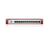 ZyXEL USG FLEX 500 H, 2*2.5G, 2*2.5G( PoE+) & 8 Gigabit user-definable ports, 1*USB with 1 YR Gold Security Pack