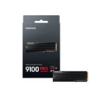 Samsung SSD 9100 PRO 4TB Heatsink PCIe 5.0 NVMe 2.0 M.2  Read 14800 MB/s Write 13400 MB/s