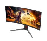 AOC CU34G4, 34" Curved 1500R VA WLED, 3440x1440@180Hz, 1ms GtG, 0.5ms MPRT, 300cd m/2, 2500:1, 80M:1 DCR, Adaptive Sync, FlickerFree, Low Blue Light, Tilt, Height Adjust, Swivel, 2xHDMI, DP
