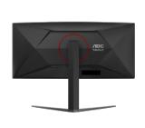 AOC CU34G4, 34" Curved 1500R VA WLED, 3440x1440@180Hz, 1ms GtG, 0.5ms MPRT, 300cd m/2, 2500:1, 80M:1 DCR, Adaptive Sync, FlickerFree, Low Blue Light, Tilt, Height Adjust, Swivel, 2xHDMI, DP