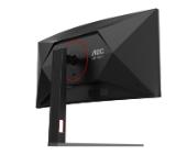 AOC CU34G4, 34" Curved 1500R VA WLED, 3440x1440@180Hz, 1ms GtG, 0.5ms MPRT, 300cd m/2, 2500:1, 80M:1 DCR, Adaptive Sync, FlickerFree, Low Blue Light, Tilt, Height Adjust, Swivel, 2xHDMI, DP