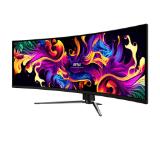 MSI MPG 491CQPX QD-OLED, 0.03ms, 240Hz, OLED, 5120 x 1440 (DQHD), 32:9, CURVE 1800R, G-Sync Compatible, HDR True Black 400, 450 nits, 99% DCI-P3, AR, DP(1.4a), 2xHDMI 2.1, 1xTypeC DP alt. w/PD (98W), USB Hub, Heigh Adj., VESA, Black, 10.6kg