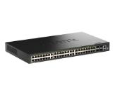 D-Link 48 Ports GE PoE (30W) + 4 Ports 10G SFP+ Smart Managed Switch, 370W