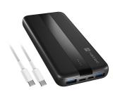 Natec Powerbank Trevi Slim Q V2 10000MAh 2X USB-A 18W + 1X USB-C 20W + USB-C - USB0-C CABLE