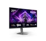 AOC AG276UZD, 26.5" QD-OLED, 3840x2160@240Hz, 0.03ms GtG, 1000cd m/2, 1.500.000:1, 80M:1 DCR, Adaptive Sync, FlickerFree, LowBlue Mode, 5Wx2, Tilt, Height Adjust, Pivot, Swivel, 2xHDMI, DP, USB hub, KVM