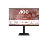 AOC 27E4U, 27" IPS WLED, 1920x1080@120Hz, 4ms GtG, 300cd m/2, 1500:1, 20M:1 DCR, Adaptive Sync, FlickerFree, Anti Blue Light, 2Wx2, Tilt, Height Adjust, Pivot, Swivel, D-SUB, HDMI, USB Hub