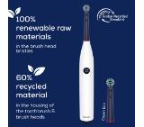 Beurer TB 15 Electric toothbrush; 2 cleaning programs; 12days Battery life; 2-min timer; Oscillating, pulsating, brushing technology; Incl. USB-C charging cable and Clean Eco brush head; white
