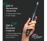 Beurer SC 50 midnight ink, Electric Sonic Toothbrush, up to 80,000 mov/min, 5 cleaning programs: Clean, Sensitive, Polish, Gum Care, Whiten, Pressure sensor , 2-min. timer, Incl. 2 toothbrush heads and magnetic charging plate, 22 days of battery life