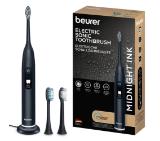 Beurer SC 50 midnight ink, Electric Sonic Toothbrush, up to 80,000 mov/min, 5 cleaning programs: Clean, Sensitive, Polish, Gum Care, Whiten, Pressure sensor , 2-min. timer, Incl. 2 toothbrush heads and magnetic charging plate, 22 days of battery life