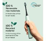 Beurer SC 50 peppermint Electric Sonic Toothbrush, up to 80,000 mov/min, 5 cleaning programs: Clean, Sensitive, Polish, Gum Care, Whiten, Pressure sensor , 2-min. timer, Incl. 2 toothbrush heads and magnetic charging plate, 22 days of battery life