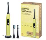 Beurer SC 50 splashy lemon Electric Sonic Toothbrush, up to 80,000 mov/min, 5 cleaning programs: Clean, Sensitive, Polish, Gum Care, Whiten, Pressure sensor , 2-min. timer, Incl. 2 toothbrush heads and magnetic charging plate, 22 days of battery life