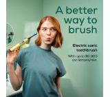 Beurer SC 50 splashy lemon Electric Sonic Toothbrush, up to 80,000 mov/min, 5 cleaning programs: Clean, Sensitive, Polish, Gum Care, Whiten, Pressure sensor , 2-min. timer, Incl. 2 toothbrush heads and magnetic charging plate, 22 days of battery life