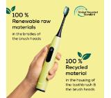 Beurer SC 50 splashy lemon Electric Sonic Toothbrush, up to 80,000 mov/min, 5 cleaning programs: Clean, Sensitive, Polish, Gum Care, Whiten, Pressure sensor , 2-min. timer, Incl. 2 toothbrush heads and magnetic charging plate, 22 days of battery life