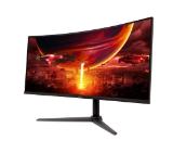 Acer Nitro XZ342CUV3bmiiphx, 34'' WQHD (3440x1440) VA, Curved 1500R, ZeroFrame, 180Hz, 1ms (VRB), HDR400, FreeSync Premium, 400nits, 2xHDMI, Speakers, DP, Audio Out, VisionCare, Energy Class F, Black, 2Y