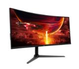 Acer Nitro XZ342CUV3bmiiphx, 34'' WQHD (3440x1440) VA, Curved 1500R, ZeroFrame, 180Hz, 1ms (VRB), HDR400, FreeSync Premium, 400nits, 2xHDMI, Speakers, DP, Audio Out, VisionCare, Energy Class F, Black, 2Y