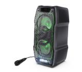 Sharp Speakers PS-931, Xparty SING Party  2x6.5" speaker drivers + 2x2" tweeters, max 180 W, 13h play time by built in battery, Splashproof (IPX4), True wireless Stereo, 3.5mm Aux-in and USB MP3 playback with charging, BT 5.3
