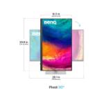 BenQ PD3226G 32" 4K 144Hz, IPS, 1ms, Designer Monitor, AQCOLOR, AMD FreeSync Premium, Pantone, Calman, Display ColorTalk, Daisy Chain, KVM, Thunderbolt 4, CAD/CAM Mode, DualView, 400nits, 1200:1, DP.HDMI, TB4 90W PD, Height Adj. 150mm, 7kg. WHITE-SILVER