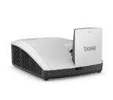 BenQ LW855UST, DLP, Ultra Short Throw, Laser, WXGA (1280x800), 3000000:1, VGA, HDMI, LAN, USB, Speaker 10W x2, Audio in/out, Wall Mount included WM04G4, IP6X dustproof, 6.5 kg. WHITE