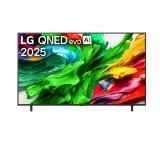 LG 65QNED85A3C, 65" 4K QNED HDR Smart TV, 3840x2160, 120Hz Native (VRR 144Hz), DVB-T2/C/S2, Alpha 8 AI, HDR 10 PRO, webOS 25 ThinQ, 4K Upscaling, WiFi 6, Dolby Vision, FreeSync, Google Cast, Bluetooth 5.3, AirPlay 2, LAN, CI, HDMI, SPDIF, 2 pole Stand
