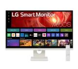 LG 27U731SA-W, 27" IPS Smart webOS23, 5ms, 1000:1, 350cd/m, FHD 3840 x 2160, ThinQ, DCI-P3 90%, HDR 10, HDMI, USB Type-C , Bluetooth, Speacers 5W x 2, Tilt, White