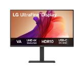 LG 32U720A-B, 31.5" UltraFine 4K LED, VA, AG, 5ms, 250 cd/m2, 3000:1, UHD (3840 x 2160), DCI-P3 90% , HDR 10, USB-C (PD 90W), HDMI, DisplayPort, LG Switch, Dynamic Action Sync, Reader mode, 5W X 2 speaker, Headphone out, Tilt/Height/Swivel/Pivot, Black