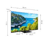 Thomson Smart UHD TV 43"; Google TV; 3840 x 2160 (4K UHD), 4000:1, DLED, 60 Hz, DVB-T/T2/C/S/S2, HDR10, Wi-Fi, Bluetooth, LAN, HDMI 2 (2.0) + 2 (2.1), USB 2 (2.0) + 1 (3.0),Central Swivel Stand, Black