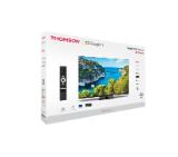 Thomson Smart UHD TV 43"; Google TV; 3840 x 2160 (4K UHD), 4000:1, DLED, 60 Hz, DVB-T/T2/C/S/S2, HDR10, Wi-Fi, Bluetooth, LAN, HDMI 2 (2.0) + 2 (2.1), USB 2 (2.0) + 1 (3.0),Central Swivel Stand, Black