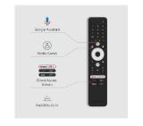 Thomson Smart UHD TV 43"; Google TV; 3840 x 2160 (4K UHD), 4000:1, DLED, 60 Hz, DVB-T/T2/C/S/S2, HDR10, Wi-Fi, Bluetooth, LAN, HDMI 2 (2.0) + 2 (2.1), USB 2 (2.0) + 1 (3.0),Central Swivel Stand, Black