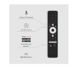 Thomson Smart UHD TV 55"; Google TV; 3840 x 2160 (4K UHD), 5000:1, DLED, 60 Hz, DVB-T/T2/C/S/S2, HDR10, Wi-Fi, Bluetooth, LAN, HDMI 2 (2.0) + 2 (2.1), USB 2 (2.0) + 1 (3.0), Side Feet, Black