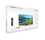 Thomson Smart UHD TV 55"; Google TV; 3840 x 2160 (4K UHD), 4000:1, DLED, 60 Hz, DVB-T/T2/C/S/S2, HDR10, Wi-Fi, Bluetooth, LAN, HDMI 2 (2.0) + 2 (2.1), USB 2 (2.0) + 1 (3.0),Central Swivel Stand, Black