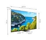 Thomson Smart UHD TV 65"; Google TV; 3840 x 2160 (4K UHD), 4000:1, DLED, 60 Hz, DVB-T/T2/C/S/S2, HDR10, Wi-Fi, Bluetooth, LAN, HDMI 2 (2.0) + 2 (2.1), USB 2 (2.0) + 1 (3.0),Central Swivel Stand, Black