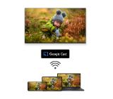 Thomson Smart UHD TV 65"; Google TV; 3840 x 2160 (4K UHD), 4000:1, DLED, 60 Hz, DVB-T/T2/C/S/S2, HDR10, Wi-Fi, Bluetooth, LAN, HDMI 2 (2.0) + 2 (2.1), USB 2 (2.0) + 1 (3.0),Central Swivel Stand, Black