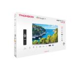 Thomson Smart UHD TV 75"; Google TV; 3840 x 2160 (4K UHD), 4000:1, DLED, 60 Hz, DVB-T/T2/C/S/S2, HDR10, Wi-Fi, Bluetooth, LAN, HDMI 2 (2.0) + 2 (2.1), USB 2 (2.0) + 1 (3.0),Central Swivel Stand, Black