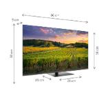 Thomson Smart QLED TV 43"; Google TV; 3840 x 2160 (4K UHD), 4000:1, QLED, 60 Hz, DVB-T/T2/C/S/S2, HDR10, Hotel mode, Wi-Fi, Bluetooth, LAN, HDMI 2 (2.0) + 2 (2.1), USB 2 (2.0) + 1 (3.0), Central Swivel Stand, Dark gray