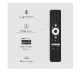 Thomson Smart QLED TV 43"; Google TV; 3840 x 2160 (4K UHD), 4000:1, QLED, 60 Hz, DVB-T/T2/C/S/S2, HDR10, Hotel mode, Wi-Fi, Bluetooth, LAN, HDMI 2 (2.0) + 2 (2.1), USB 2 (2.0) + 1 (3.0), Central Swivel Stand, Dark gray
