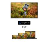 Thomson Smart QLED Pro TV 50"; Google TV; 3840 x 2160 (4K UHD), DLED, 144 Hz, DVB-T/T2/C/S/S2, HDR10, Wi-Fi, Bluetooth, LAN, HDMI 4 (2.1), USB 2 (2.0) + 1 (3.0), Central Swivel Stand, Black