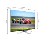 Thomson Smart QLED Pro TV 55"; Google TV; 3840 x 2160 (4K UHD), DLED, 144 Hz, DVB-T/T2/C/S/S2, HDR10, Wi-Fi, Bluetooth, LAN, HDMI 4 (2.1), USB 2 (2.0) + 1 (3.0), Central Swivel Stand, Black