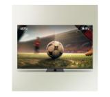 Thomson Smart QLED Pro TV 55"; Google TV; 3840 x 2160 (4K UHD), DLED, 144 Hz, DVB-T/T2/C/S/S2, HDR10, Wi-Fi, Bluetooth, LAN, HDMI 4 (2.1), USB 2 (2.0) + 1 (3.0), Central Swivel Stand, Black