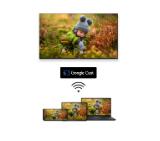 Thomson Smart QLED Pro TV 55"; Google TV; 3840 x 2160 (4K UHD), DLED, 144 Hz, DVB-T/T2/C/S/S2, HDR10, Wi-Fi, Bluetooth, LAN, HDMI 4 (2.1), USB 2 (2.0) + 1 (3.0), Central Swivel Stand, Black