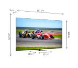 Thomson Smart QLED Pro TV 75"; Google TV; 3840 x 2160 (4K UHD), 4000:1, QLED, 144 Hz, DVB-T/T2/C/S/S2, HDR10, Wi-Fi, Bluetooth, LAN, HDMI 2 (2.0) + 2 (2.1), USB 2 (2.0) + 1 (3.0), Central Swivel Stand, Black