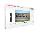 Thomson Smart QLED Pro TV 75"; Google TV; 3840 x 2160 (4K UHD), 4000:1, QLED, 144 Hz, DVB-T/T2/C/S/S2, HDR10, Wi-Fi, Bluetooth, LAN, HDMI 2 (2.0) + 2 (2.1), USB 2 (2.0) + 1 (3.0), Central Swivel Stand, Black