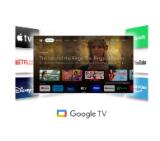 Thomson Smart MiniLED TV 55"; Google TV; 3840 x 2160 (4K UHD), 1500000:1, LED, 144 Hz, DVB-T/T2/C/S/S2, HDR10, Wi-Fi, Bluetooth, LAN, HDMI 4 (2.1), USB 2 (2.0) + 1 (3.0), Central Stand, Black
