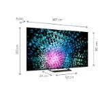 Thomson Smart MiniLED TV 75"; Google TV; 3840 x 2160 (4K UHD), 1500000:1, LED, 144 Hz, DVB-T/T2/C/S/S2, HDR10, Wi-Fi, Bluetooth, LAN, HDMI 4 (2.1), USB 2 (2.0) + 1 (3.0), Central Stand, Black