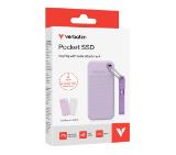 Verbatim Pocket SSD USB 3.2 Gen 2 2TB Purple incl. two rubber sleeves