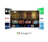Thomson Smart FHD TV 32"; Google TV; 1920 x 1080 (FHD), DLED, 60 Hz, DVB-T/T2/C/S/S2, Wi-Fi, Bluetooth, LAN, HDMI 3 (1.4), USB 2 (2.0), 12 Volt adapter included, Side Feet, Black